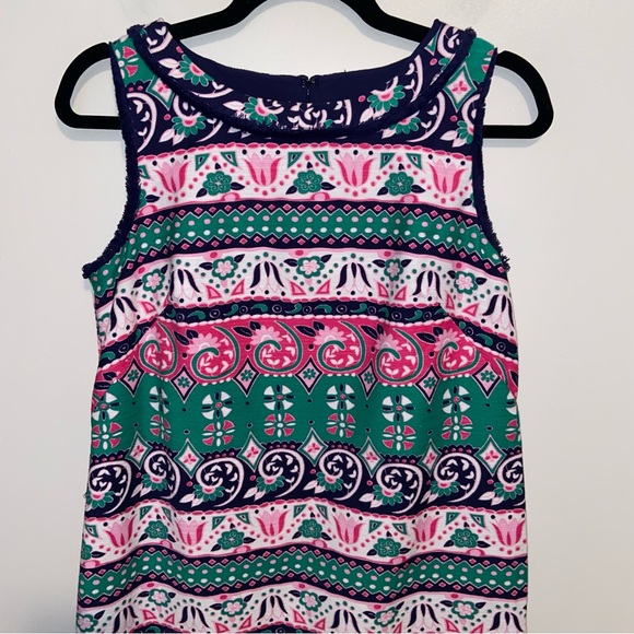 Talbots Dress Womens Size 8 Petite Sleeveless Sheath Colorful Multicolor Floral - Picture 3 of 14